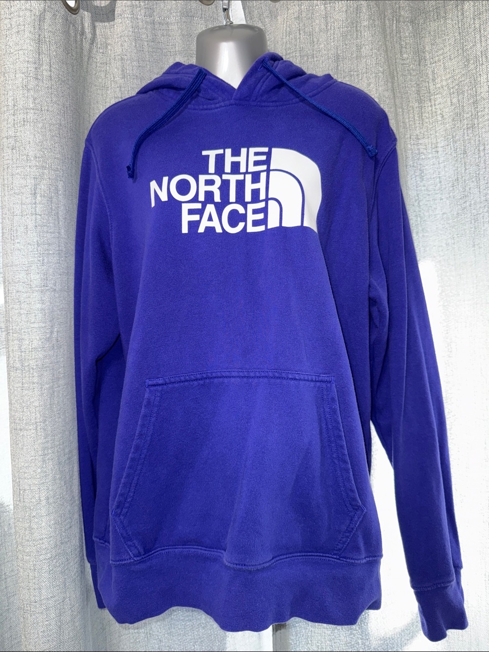The North Face Men's Bright Purple Logo Hoodie Sweatshirt